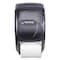 San Jamar Duett Standard Bath Tissue Dispenser, Oceans, 7 1/2 x 7 x 12 3/4, Black Pearl R3590TBK - alternate 1